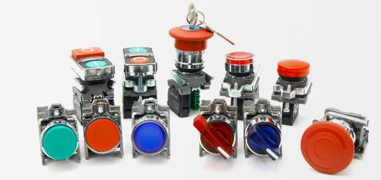 Push Button Switch La155 Wl155 Button, Xb5 Button, 22mm Plastic Emergency Stop Button with LED with Lamp Maintained