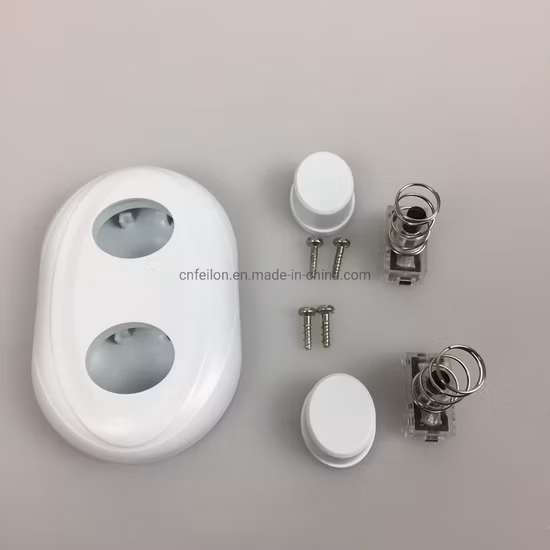 Black White Transparent 250V 2A Double Gang Push Button Power Cord Foot Switch for Floor Light Lamp on off Control