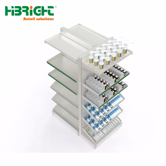 High Quality Customized Pharmacy Store Shelving Display Rack Medical Shelf for Sale