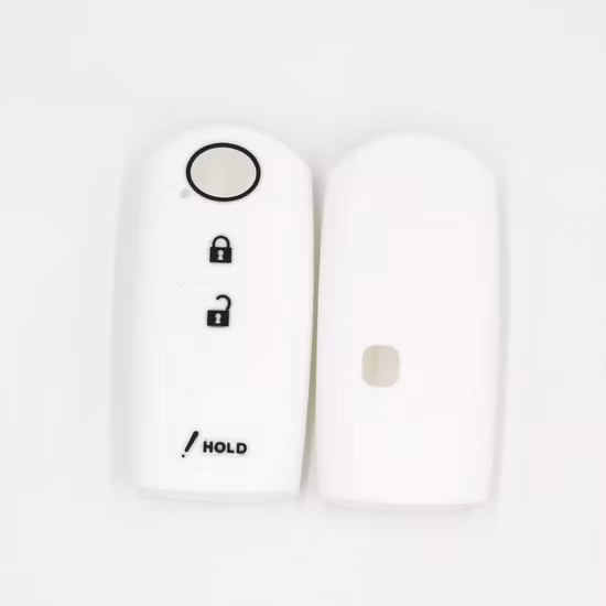 Silicone Rubber Car Key Case 3 Buttons for Mazda