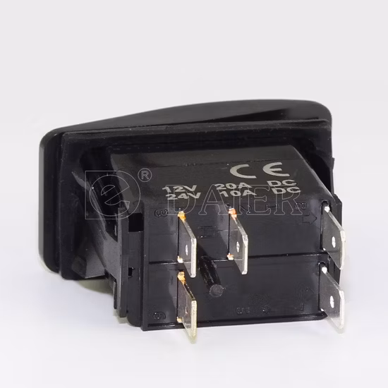 20A Spst 5pin Lighted Marine Waterproof 12V Rocker Car Switch