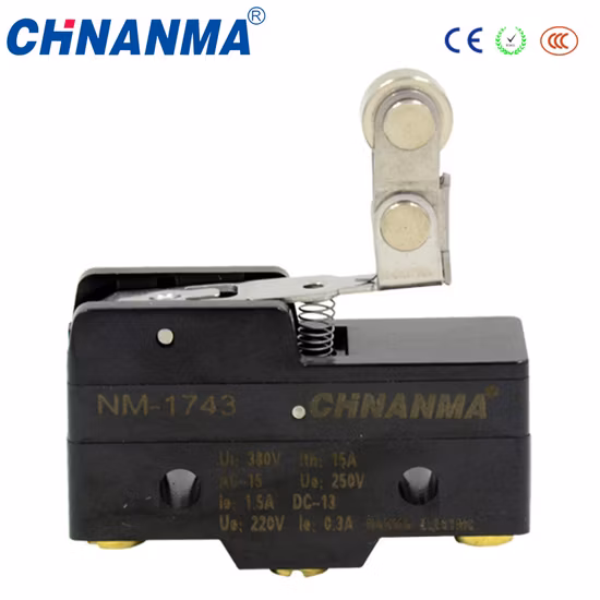 Kinds of 15A Panel Mount Cross Roller Plunger Micro Switch